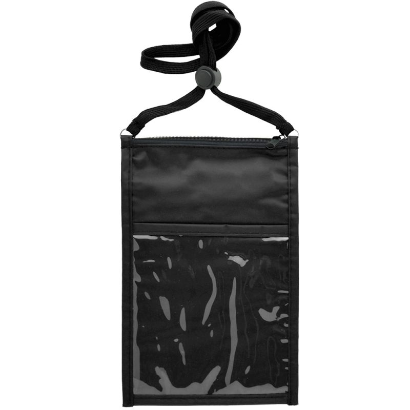 Large Double Pouch Neck Wallet - 5