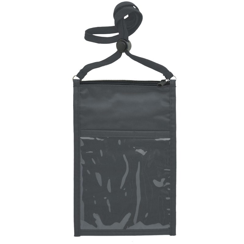 Large Double Pouch Neck Wallet - 7