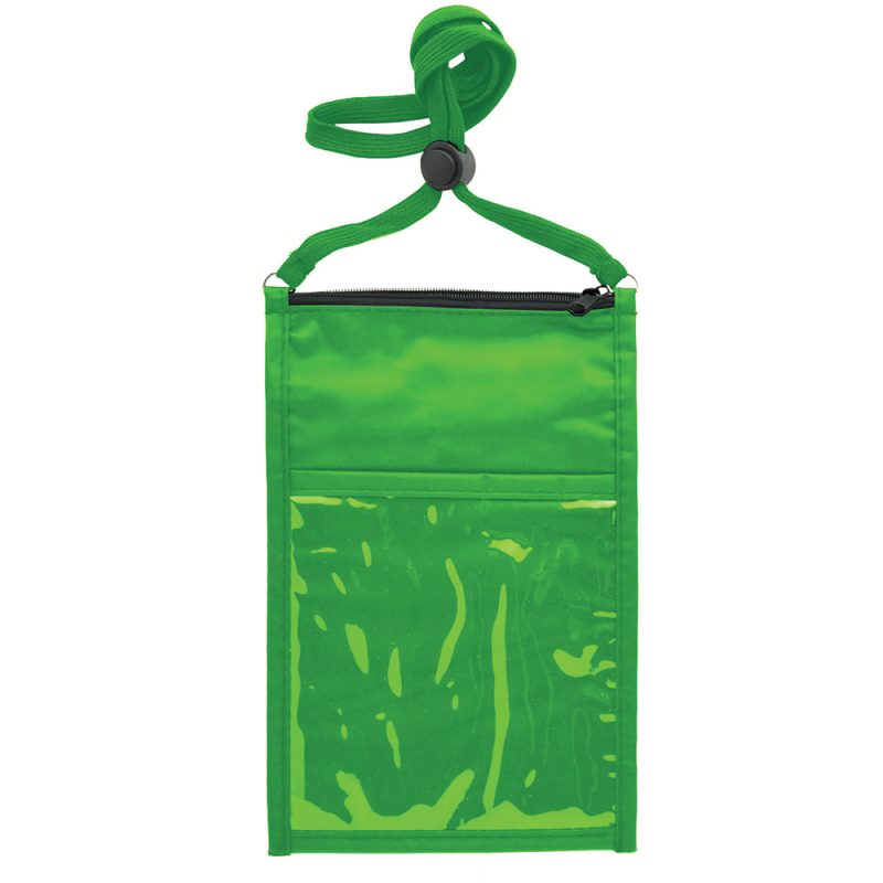 Large Double Pouch Neck Wallet - 8