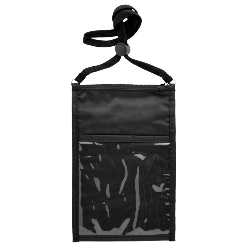 Large Double Pouch Neck Wallet - 2