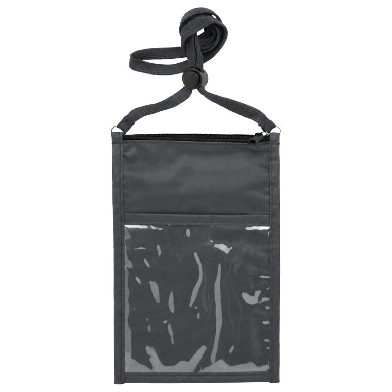 Large Double Pouch Neck Wallet - 3