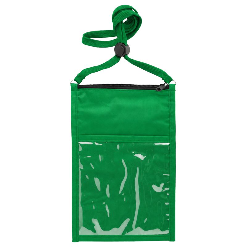 Large Double Pouch Neck Wallet - 5