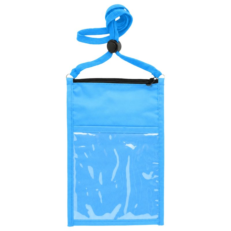 Large Double Pouch Neck Wallet - 7