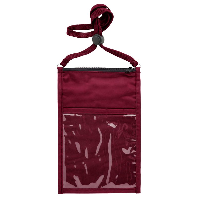 Large Double Pouch Neck Wallet - 9