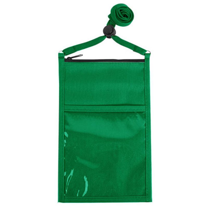Large Double Pouch Neck Wallet - 3