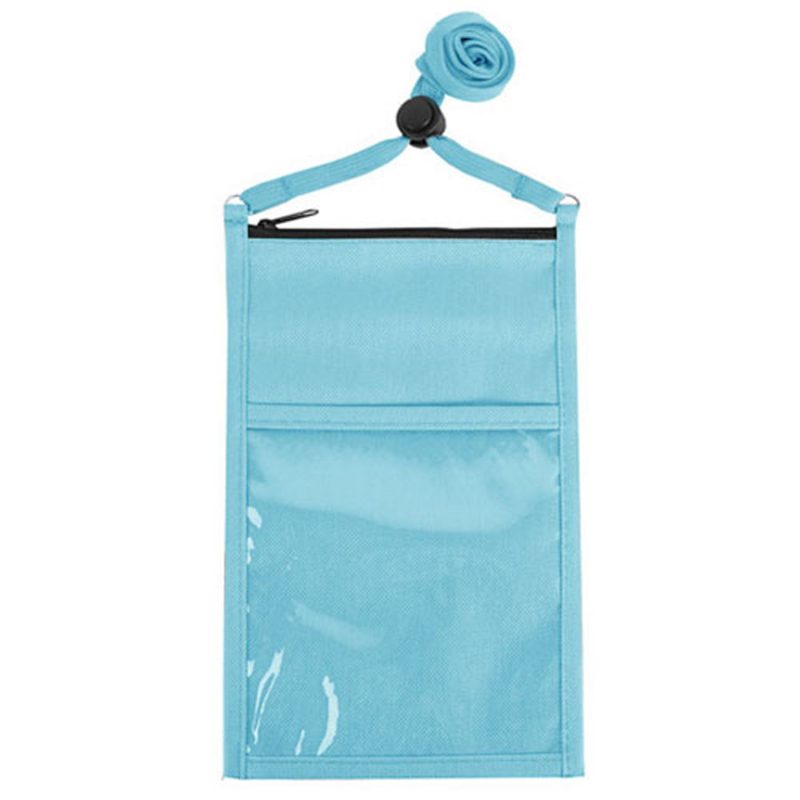 Large Double Pouch Neck Wallet - 4