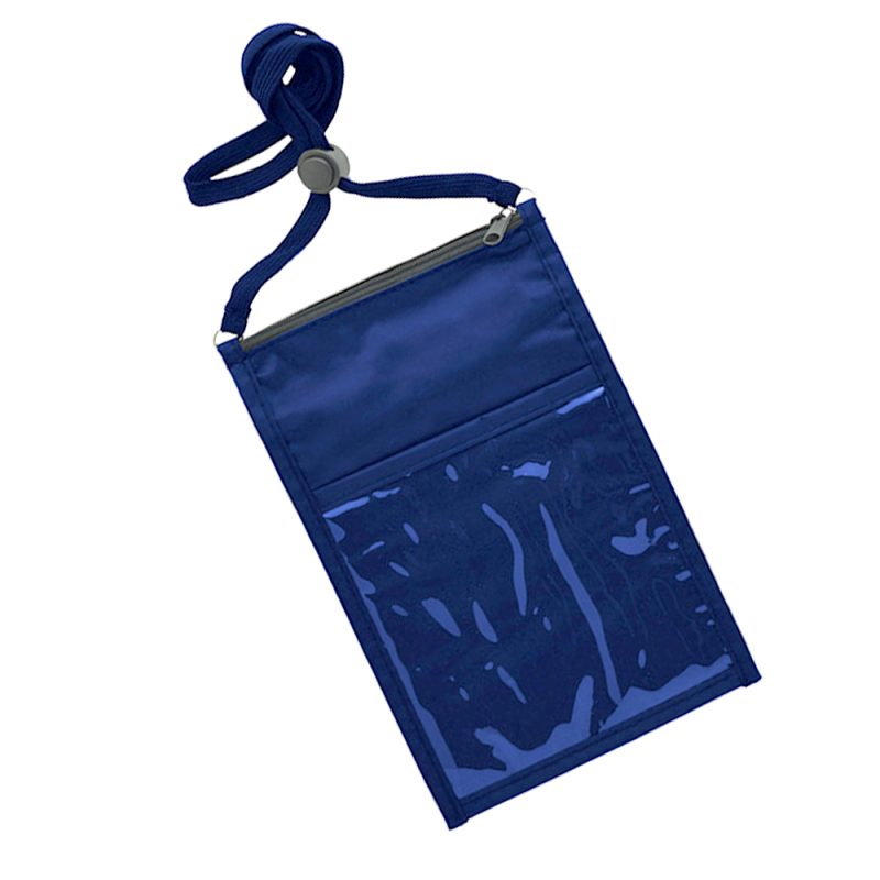 Large Double Pouch Neck Wallet - 4