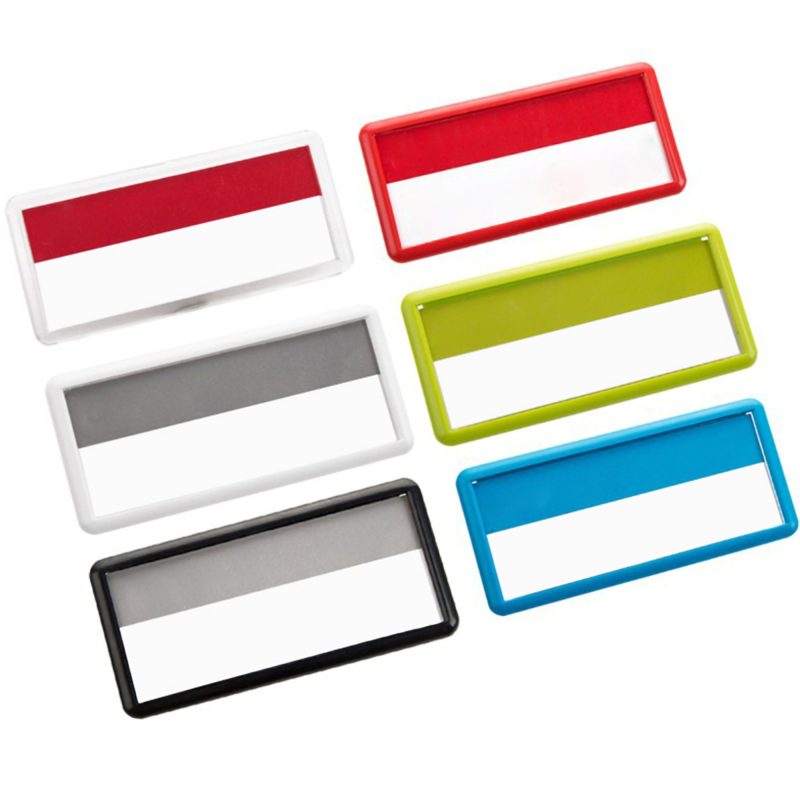 Large Plastic Reuseable Name Tag - 1