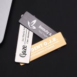 Laser Engraved Name Tag With Brushed Metal Pin Style - 1
