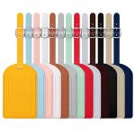 Leather Luggage Name Tag Airplane Travel Essentials For Flying Hotel Check - 2