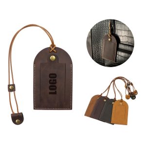 Leather Travel Bag Name Tag