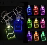 Led Acrylic Work Card W/ Lanyard & Name Tag
