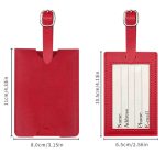 MOQ 50pcs Leather Luggage Name Tag Airplane Travel Essentials For Flying Hotel Check - 1