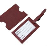 MOQ 50pcs Leather Luggage Name Tag Airplane Travel Essentials For Flying Hotel Check - 5