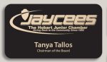 Metal Name Tag w/Magnet (3" x 1")