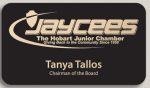 Metal Name Tag w/Magnet (3" x 1.5")
