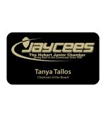 Metal Name Tag w/Magnet (3" x 2")