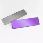 Metallic name tag. - 2