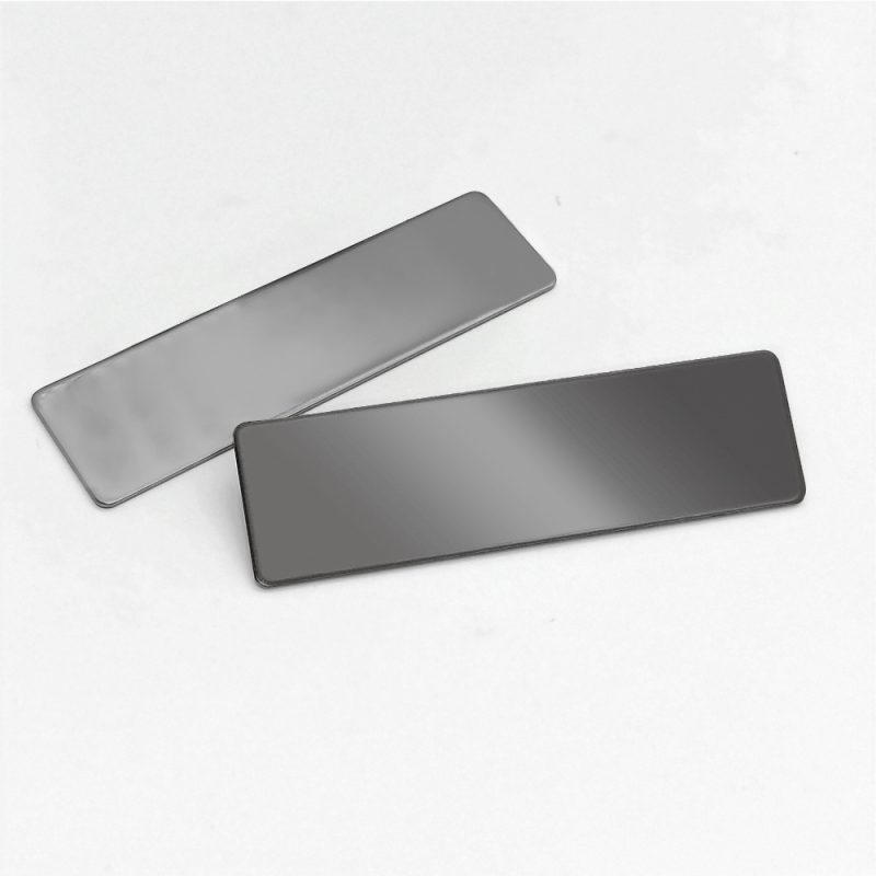 Metallic name tag. - 3