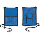Modern Neck Wallet Badge Holder w/ Accessories Pocket