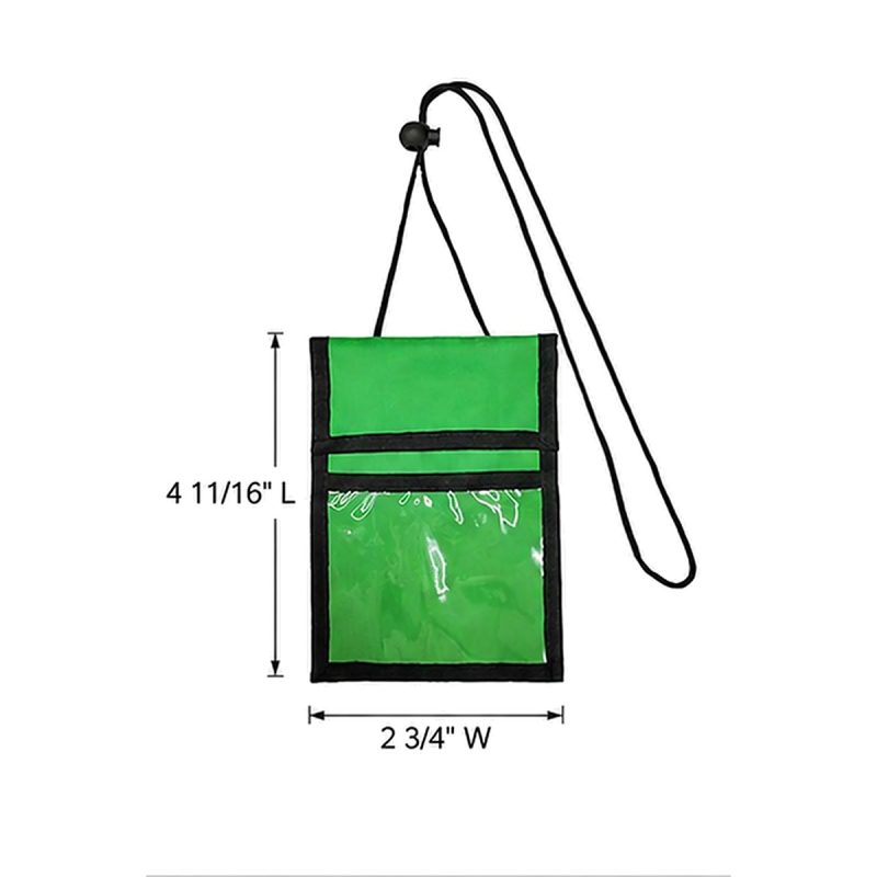 Multi-Pocket Oxford Neck Wallet With Adjustable Strap - 1