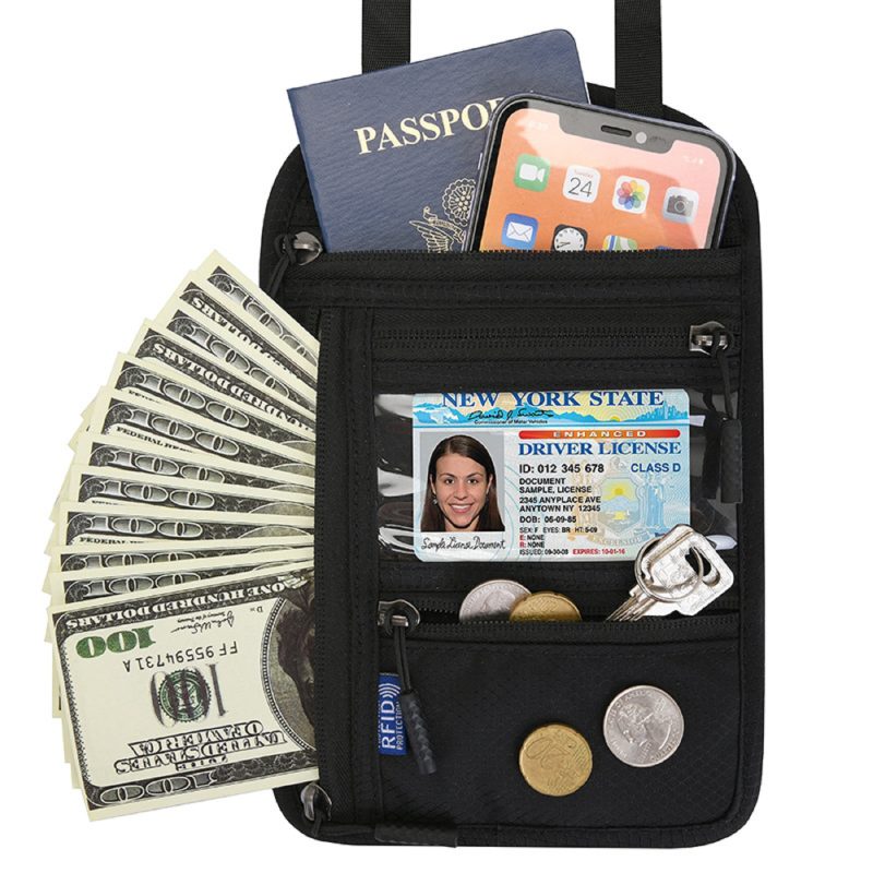 Neck Wallet Passport Holder - 5