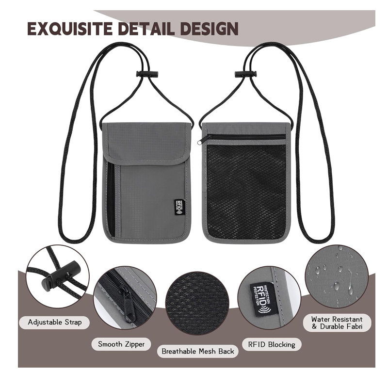 Neck Wallet Passport Holder - 4