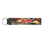 Neoprene Wristband With Key Ring - 2