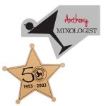 New Orleans Plastic Name Badge (Custom sized between 6 and 9 sq. in.)