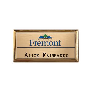 New York Executive Metal Name Badge (Standard Size 1-1/2" x 3")