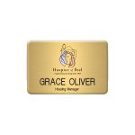 New York Standard Metal Name Badge (Standard Size 2" x 3")