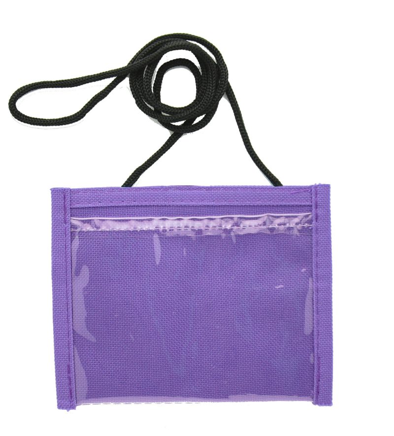 Non-Woven Small Neck Wallet w/Adjustable Cord - 1