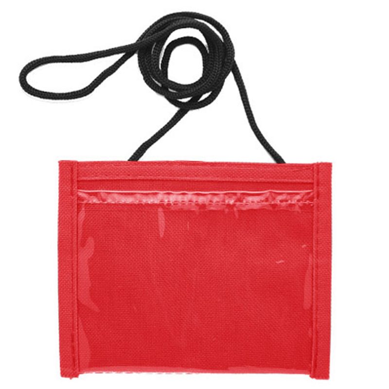 Non-Woven Small Neck Wallet w/Adjustable Cord - 7