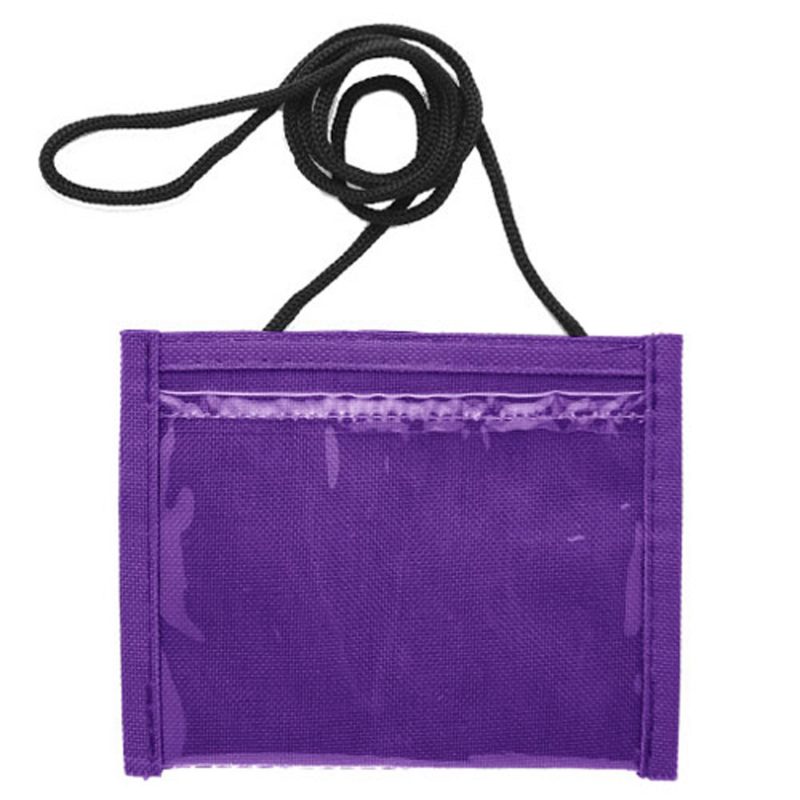 Non-Woven Small Neck Wallet w/Adjustable Cord - 9