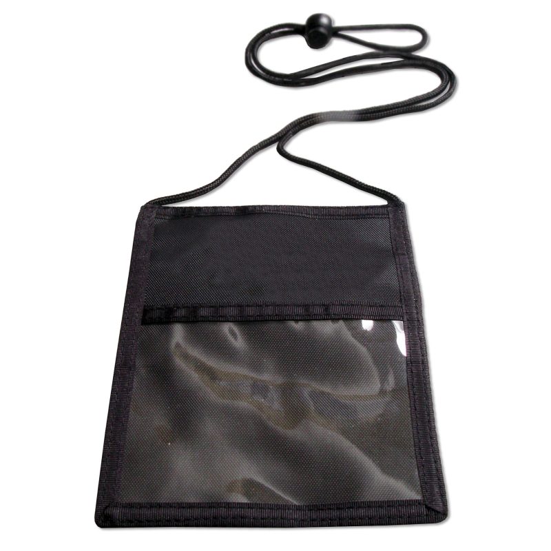 Nylon 3-Pocket Credential Wallets with Zippered Pouch - 1