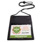 Nylon 3-Pocket Credential Wallets with Zippered Pouch