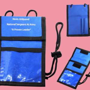 Nylon Neck Wallet Badge Holders