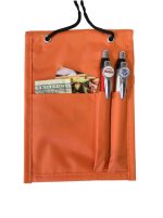 Orange Two Pocket Neck Wallet w/Flap Top - 1