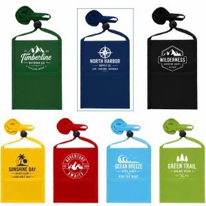 Outdoor Nylon Neck Credential Holder with Adjustable Cord