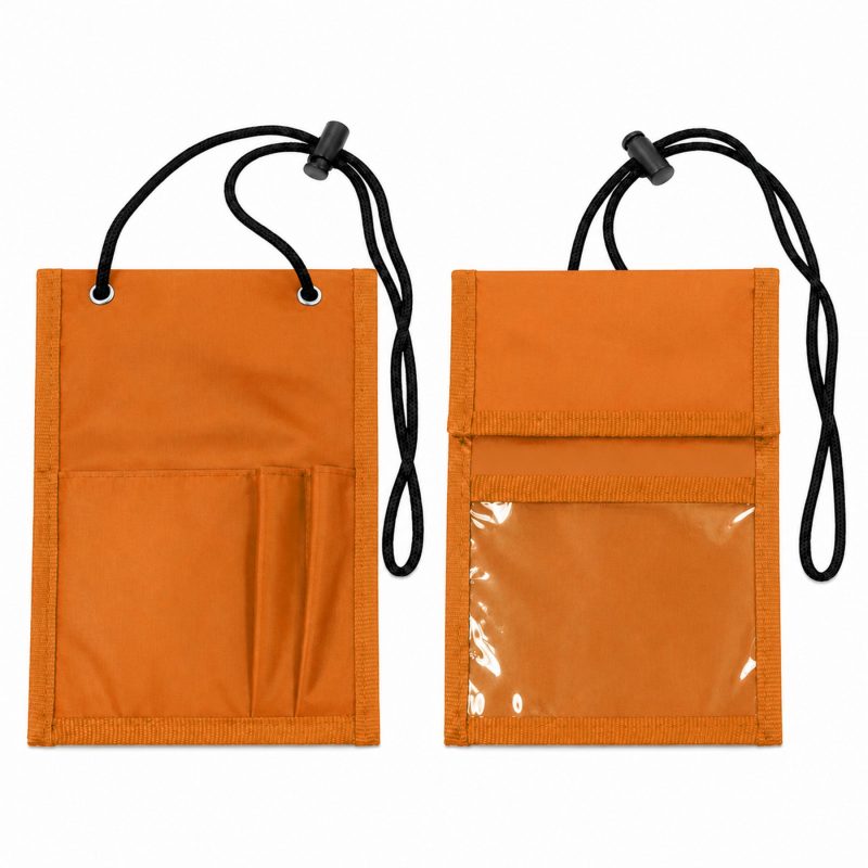 Oxford Fabric Neck Credential Holder Multi Pocket Design - 4