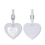 PU Heart Shape Suitcase Mark Name Tag - 3