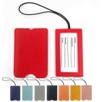 PU Leather Luggage Name Tag Airplane Travel Essentials For Flying Hotel Check - 2