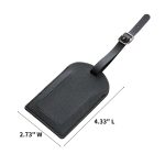 PU Leather Privacy Luggage Name Tag - 2