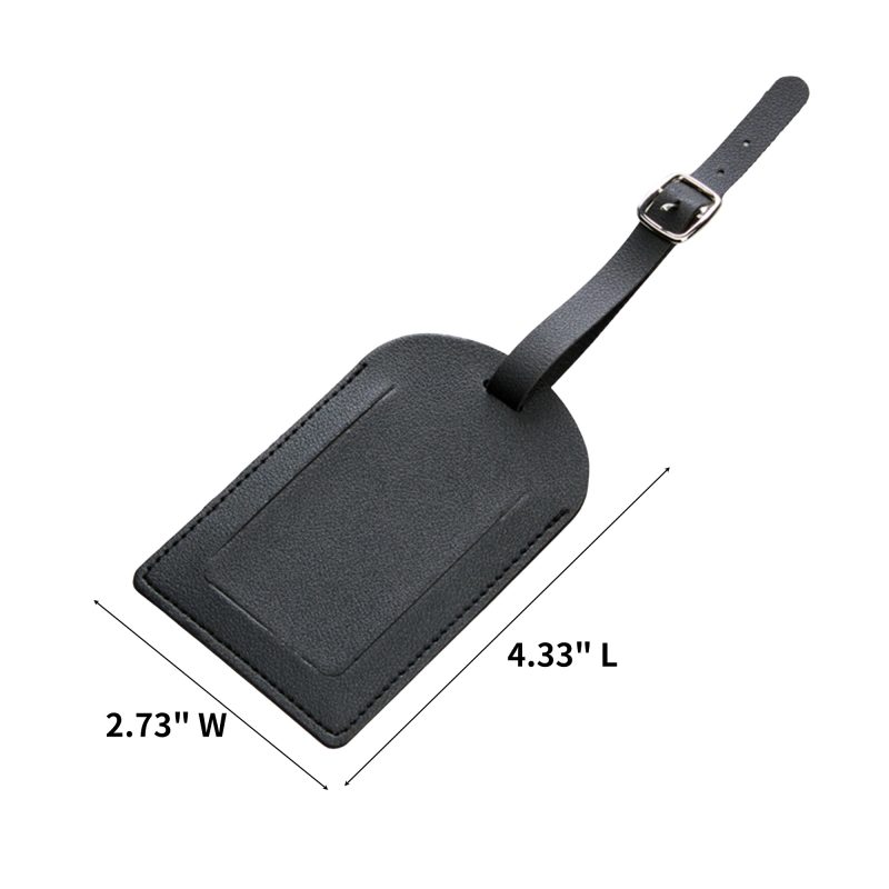 PU Leather Privacy Luggage Name Tag - 2
