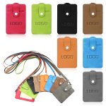 PU Leather Trade Show Badge Holder & Neck Wallet
