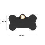 PU Leather pet identification name tag - 1