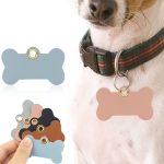 PU Leather pet identification name tag - 7