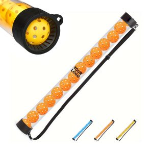 PVC Pickleball Ball Retriever Tube With Shoulder Strap For 12 Balls