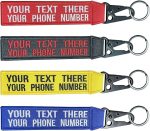 Personalized Embroidery Keychain