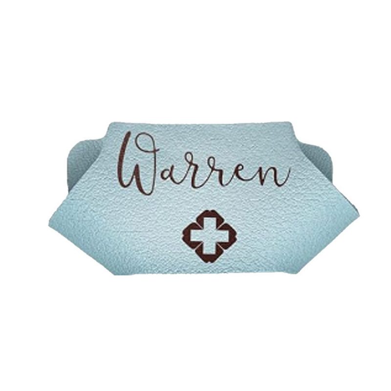 Personalized Faux Leather Stethoscope Name Tag - 8